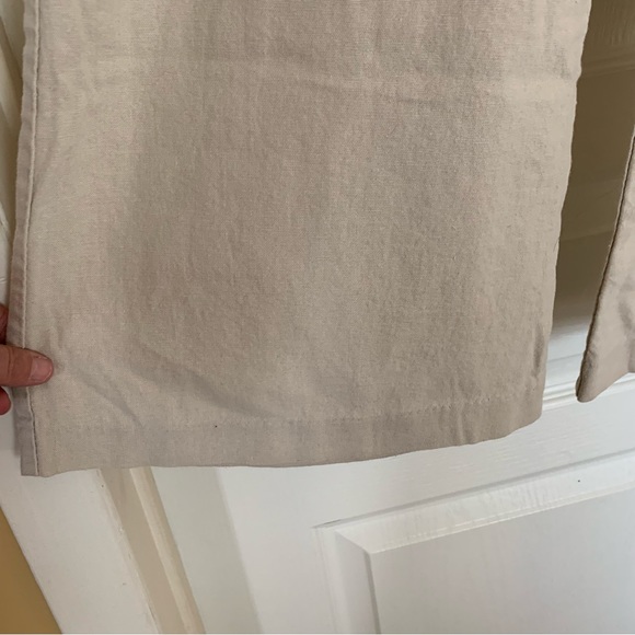 Linen and rayon wide leg pants - Picture 9 of 10